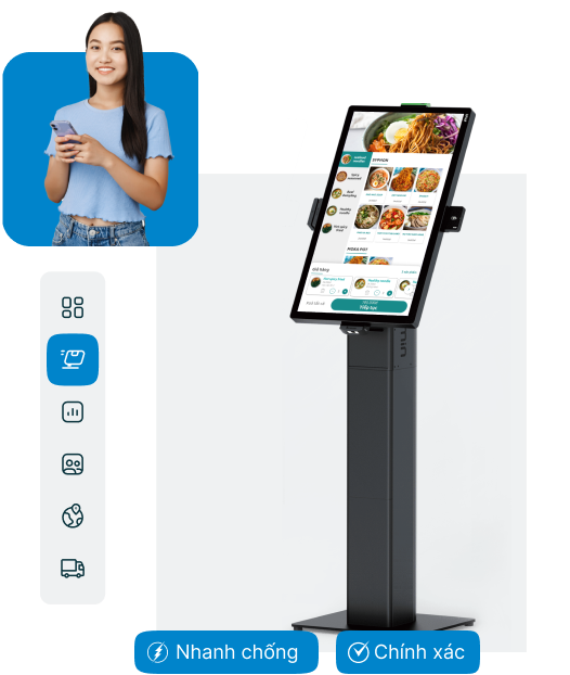 Máy self kiosk order - Softworld